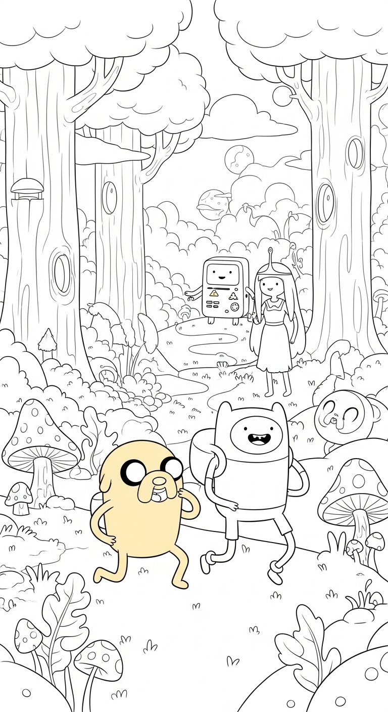 Cute Simple Coloring Pages