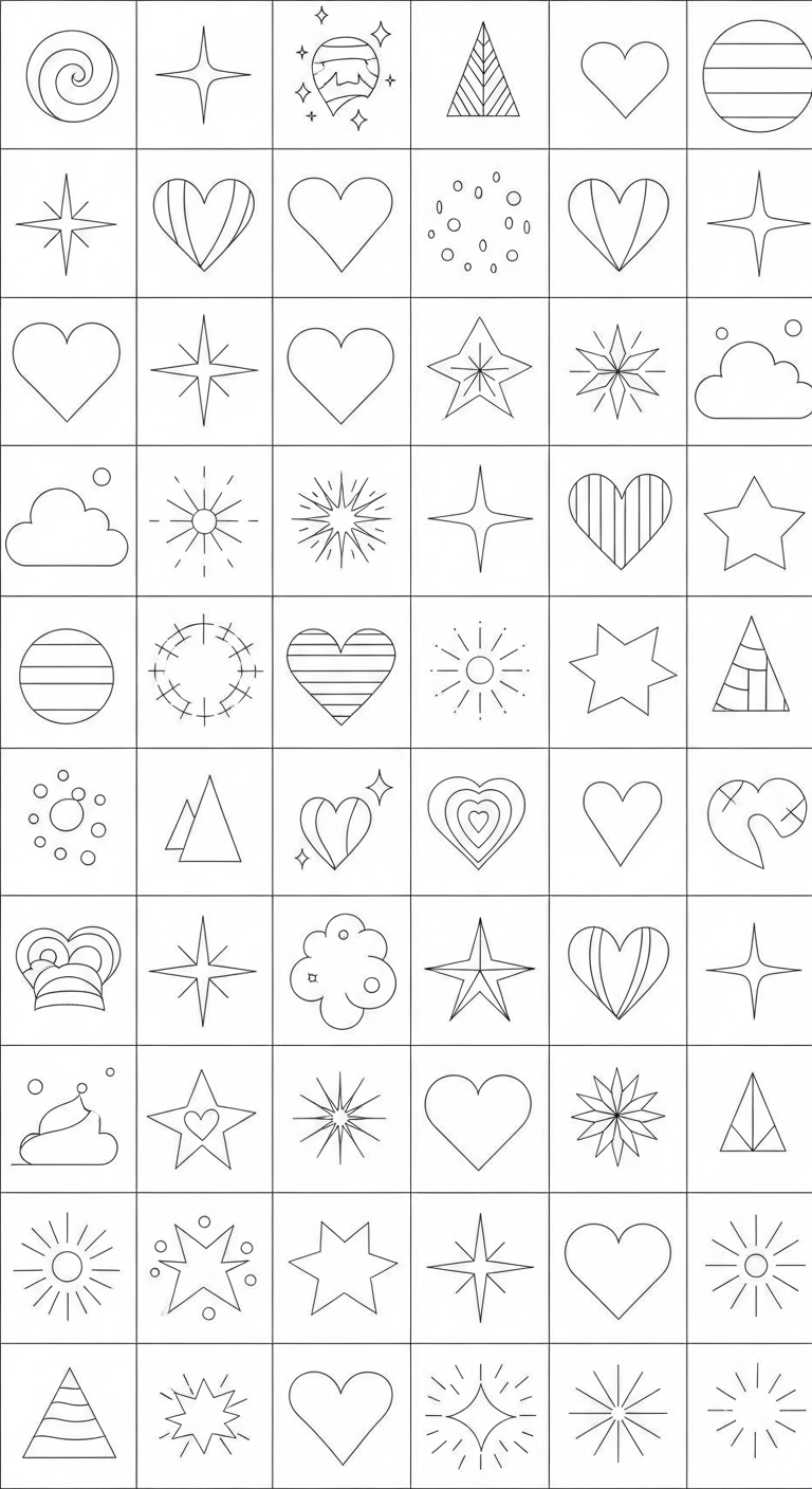 Cute Aesthetic Coloring Pages