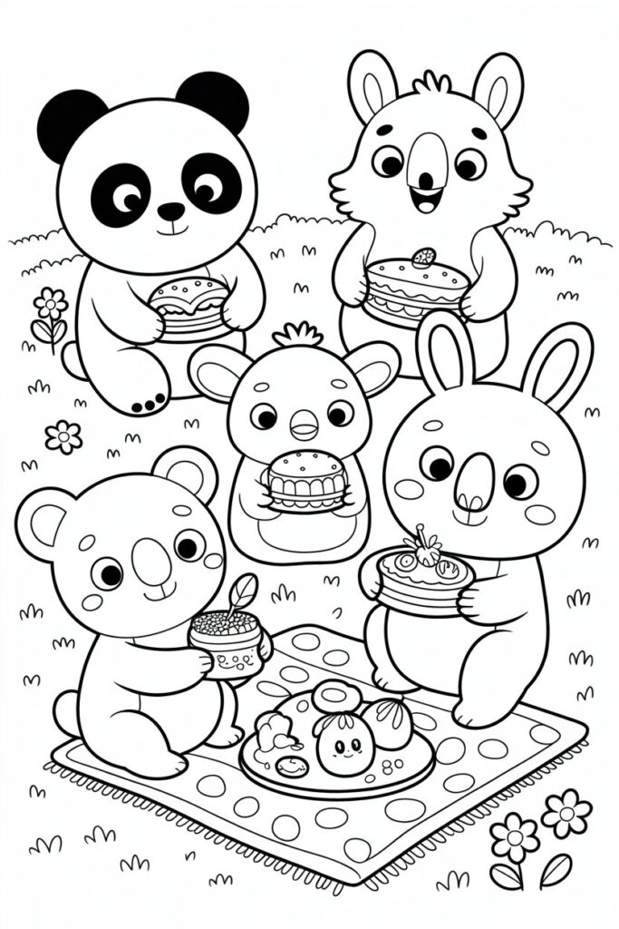 Cartoon Coloring Pages Free Printable