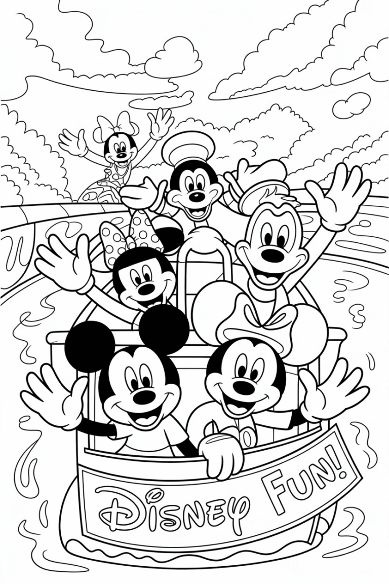Disney Cartoon Coloring Pages